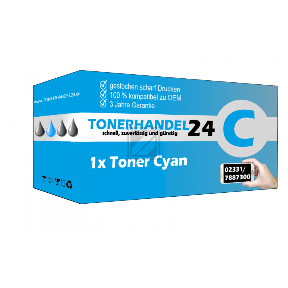 Kompatibles Toner-Kit cyan (1T0T2K0CNL-3) ersetzt TK-895C