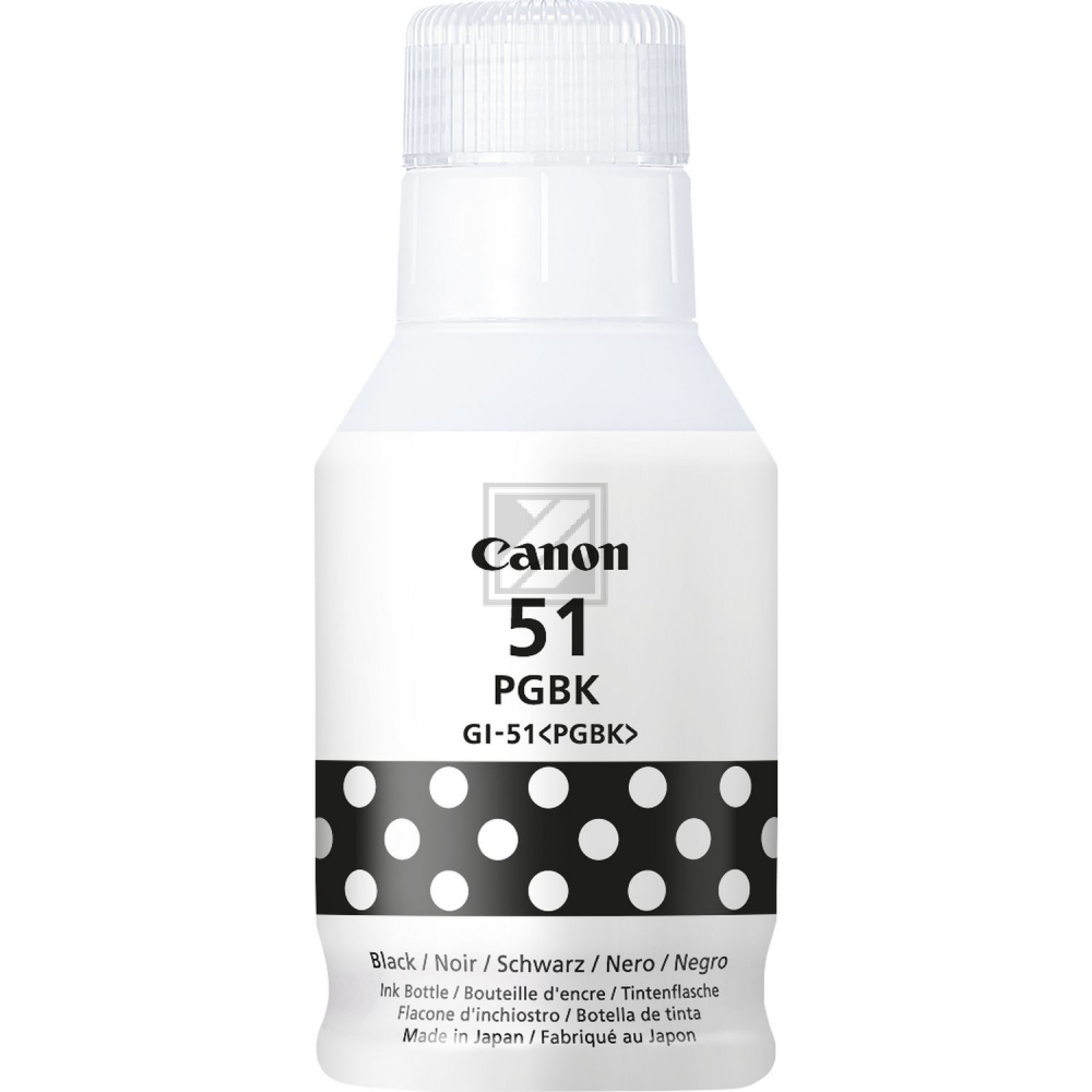 Canon Tintennachfuellflaeschchen schwarz photo (4529C001, GI-51PGBK)