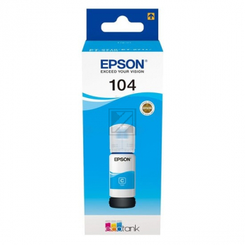 Epson TintennachfÃ¼llflÃ¤schchen (ecotank) cyan (C13T00P240, 104)
