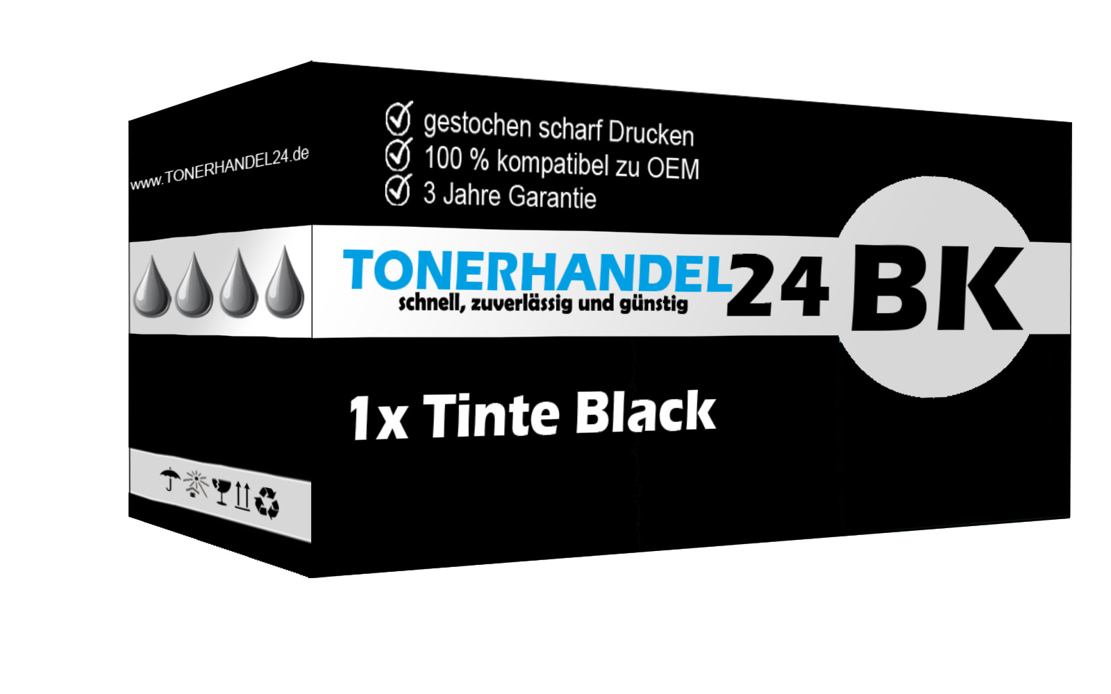 Kompatible Farbfolie schwarz (GRP745-3) ersetzt IR40T
