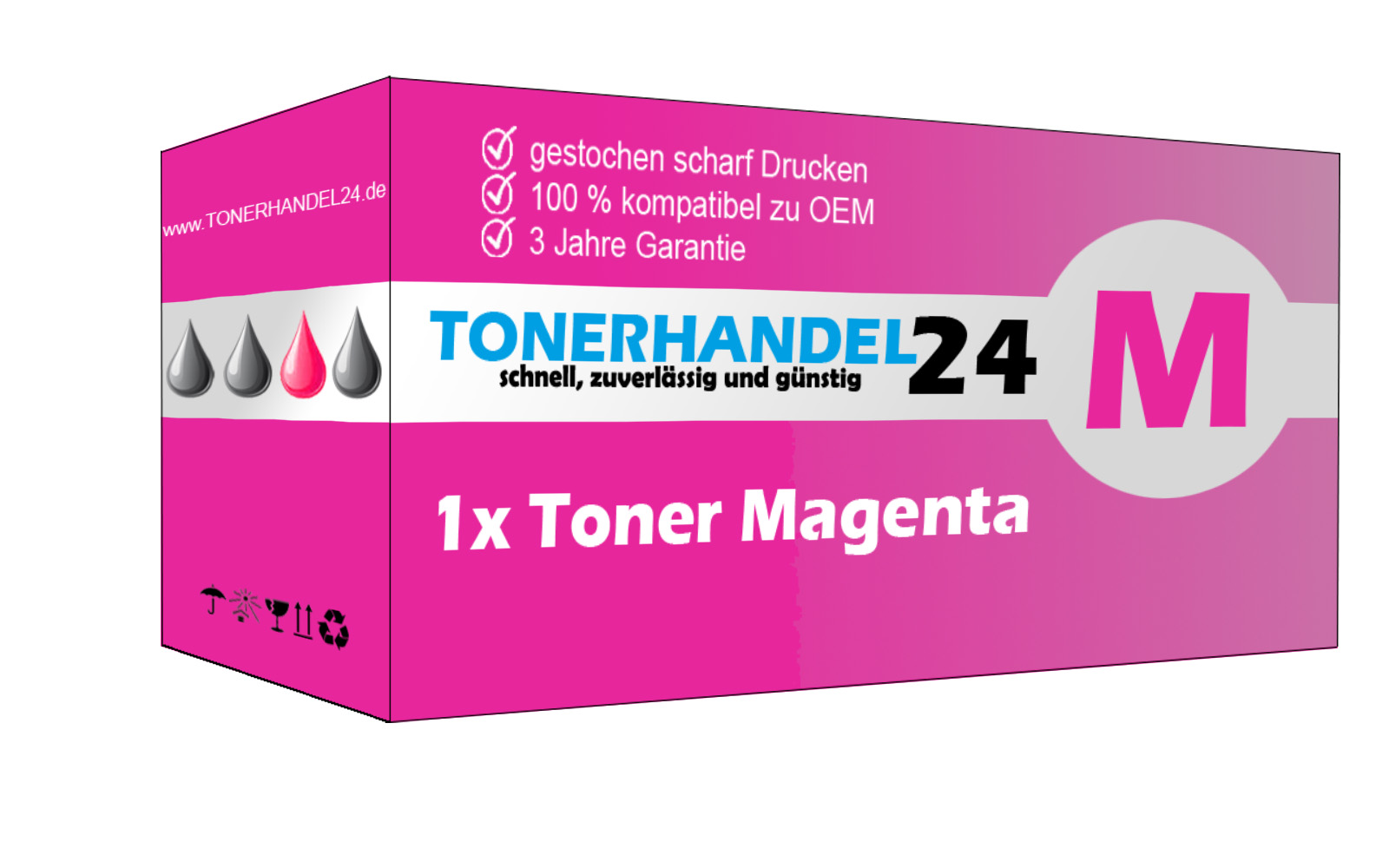 Kompatible Toner-Kartusche magenta (593-BBLZ-3) ersetzt G20VW