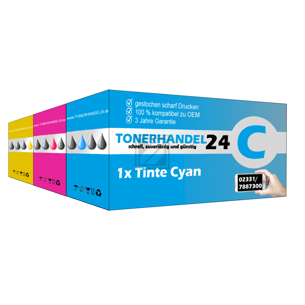 Kompatible Tintendruckkopf cyan/magenta/gelb HC (F6U67AE-DP-3) ersetzt 302XL
