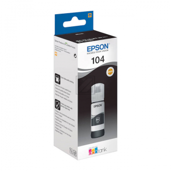 Epson TintennachfÃ¼llflÃ¤schchen (ecotank) schwarz (C13T00P140, 104)