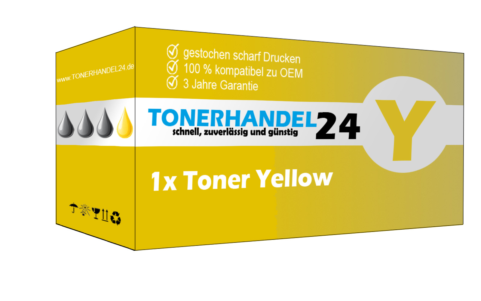 Kompatible Toner-Kartusche gelb (593-BBLV-3) ersetzt 3581G