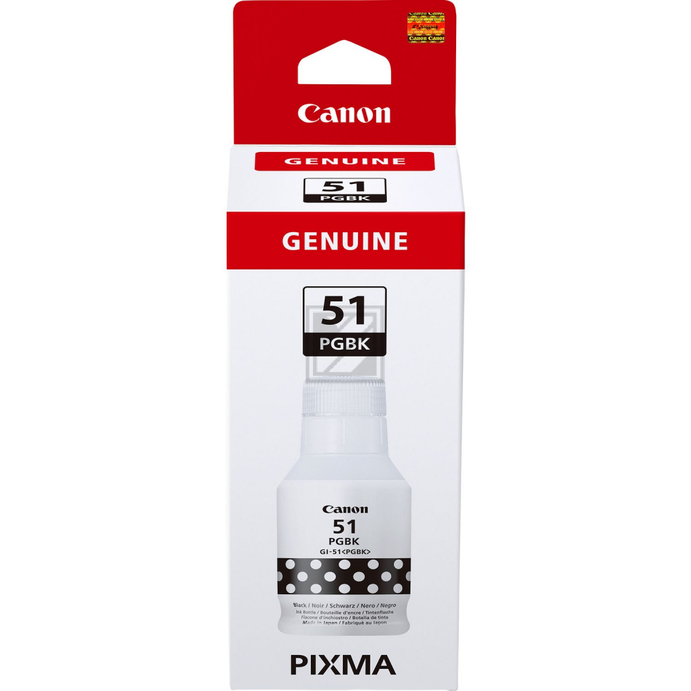 Canon Tintennachfuellflaeschchen schwarz photo (4529C001, GI-51PGBK)