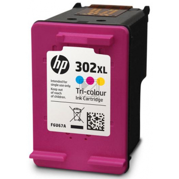HP Tintendruckkopf cyan/magenta/gelb HC (F6U67AE#301, 302XL)