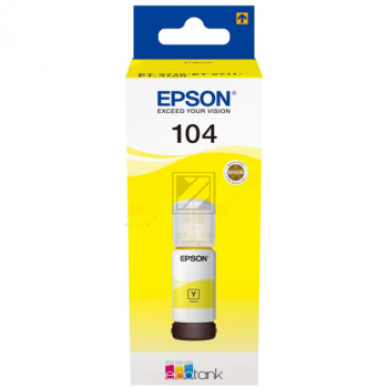 Epson TintennachfÃ¼llflÃ¤schchen (ecotank) gelb (C13T00P440, 104)