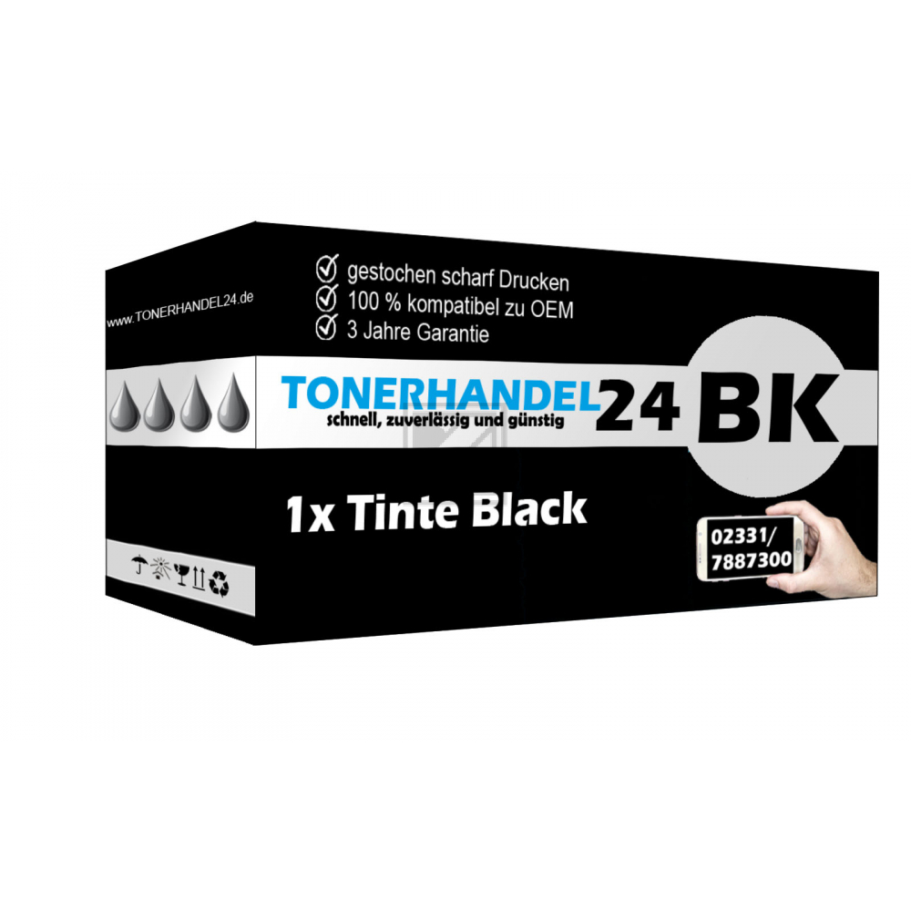 Kompatible Tintendruckkopf schwarz HC (F6U68AE-DP-3) ersetzt 302XL