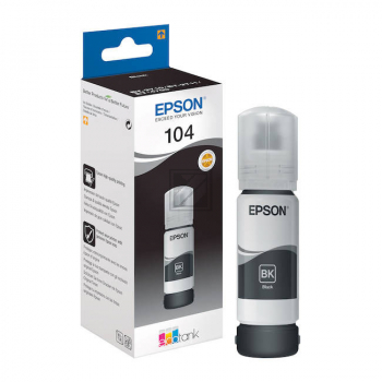Epson TintennachfÃ¼llflÃ¤schchen (ecotank) schwarz (C13T00P140, 104)