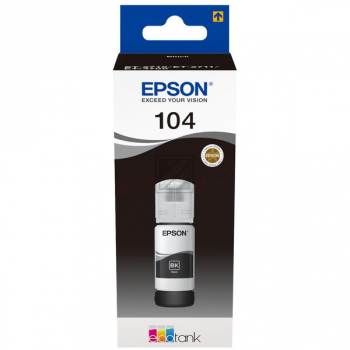 Epson TintennachfÃ¼llflÃ¤schchen (ecotank) schwarz (C13T00P140, 104)