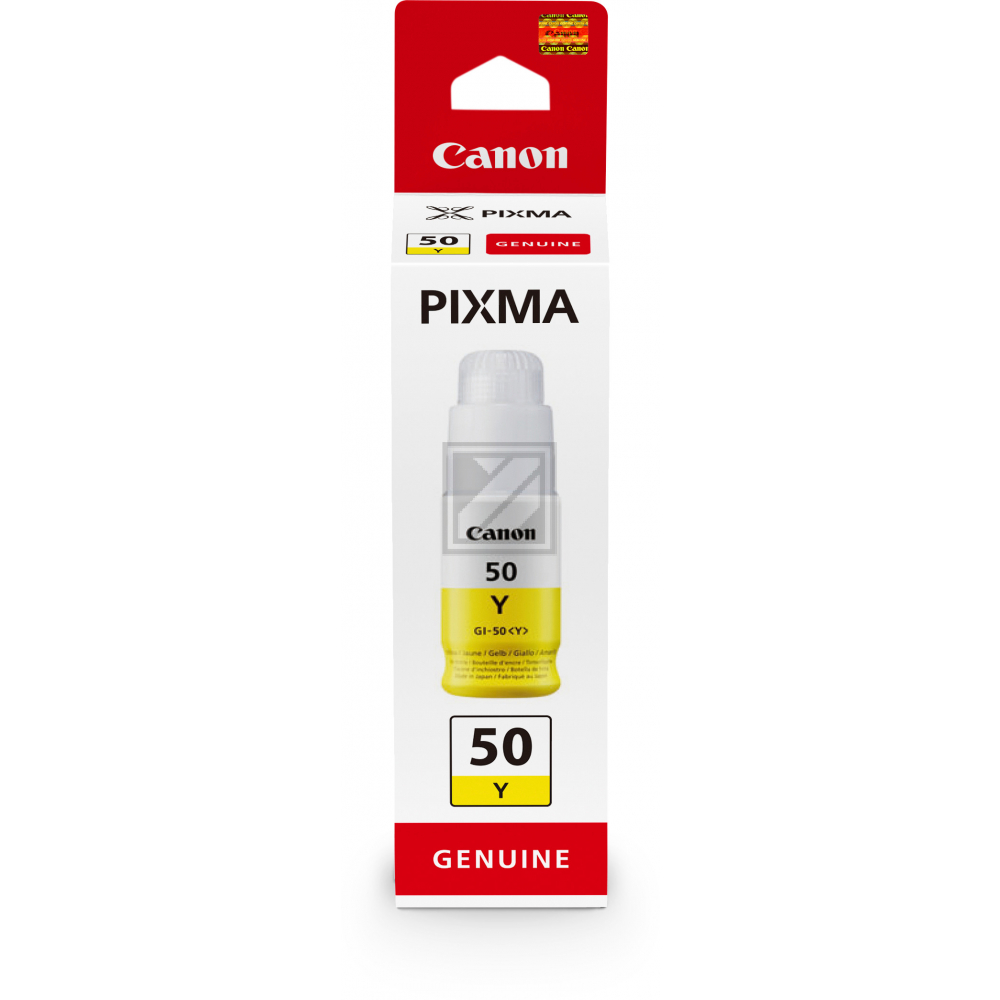 Canon Tintennachfuellflaeschchen gelb (3405C001, GI-50Y)